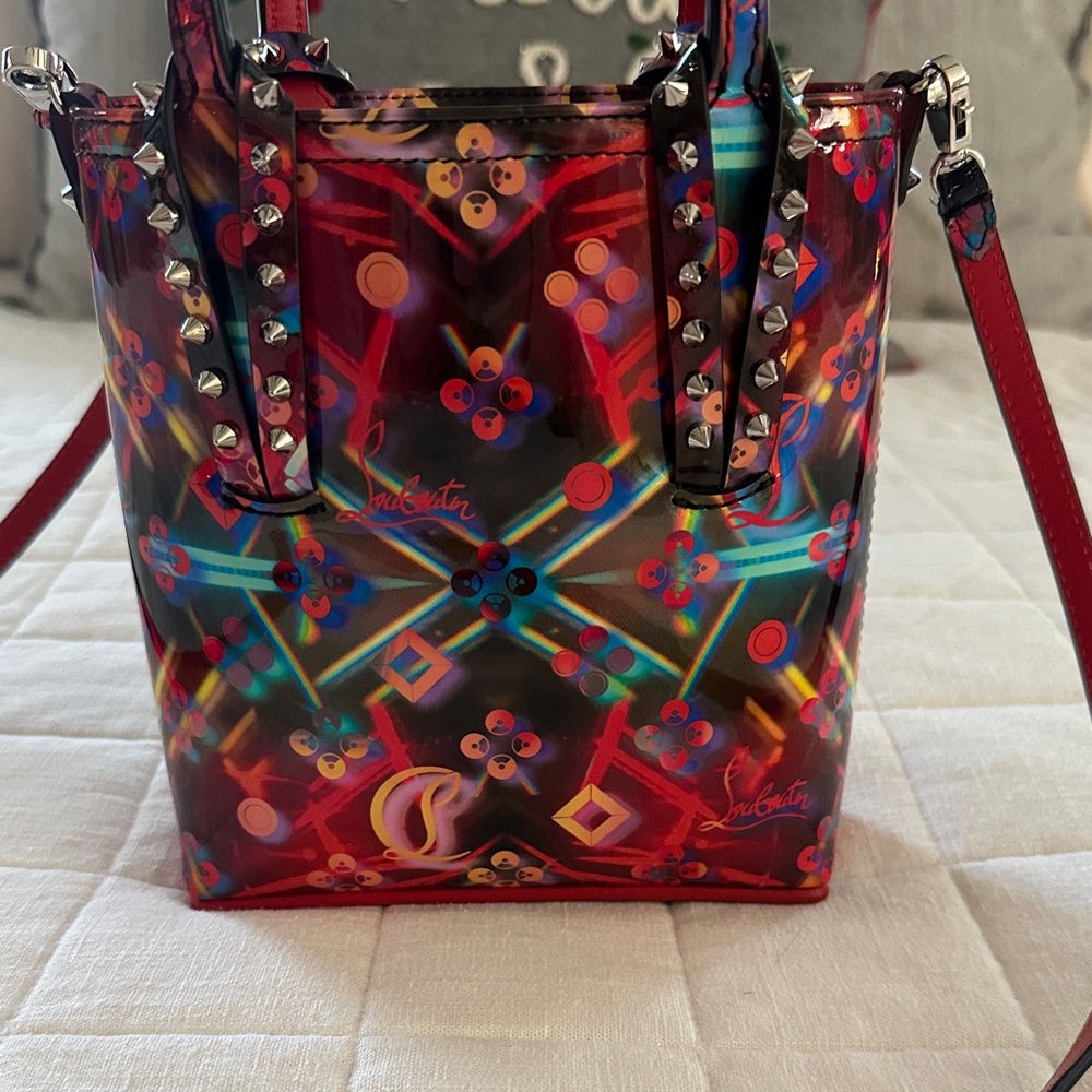 Christian Louboutin Vibrant Multicolor Studded Tote
